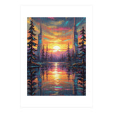 A Cybernetic Sunset Reflecting the Symbiosis (Print Only) thumbnail