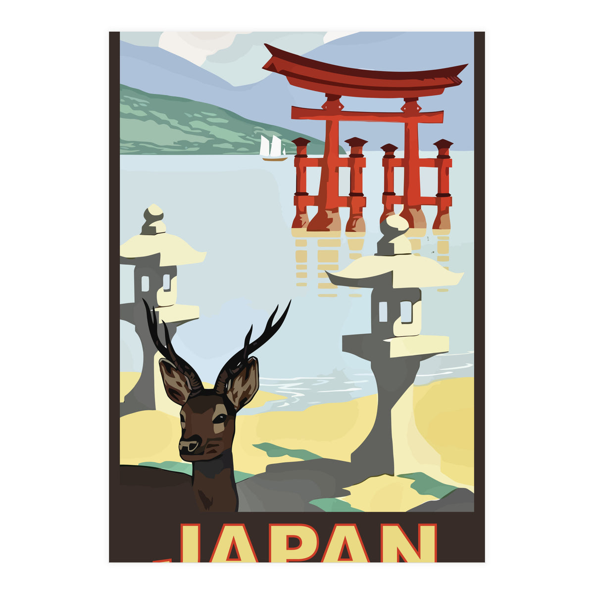 Japan Travel Poster (Print Only)