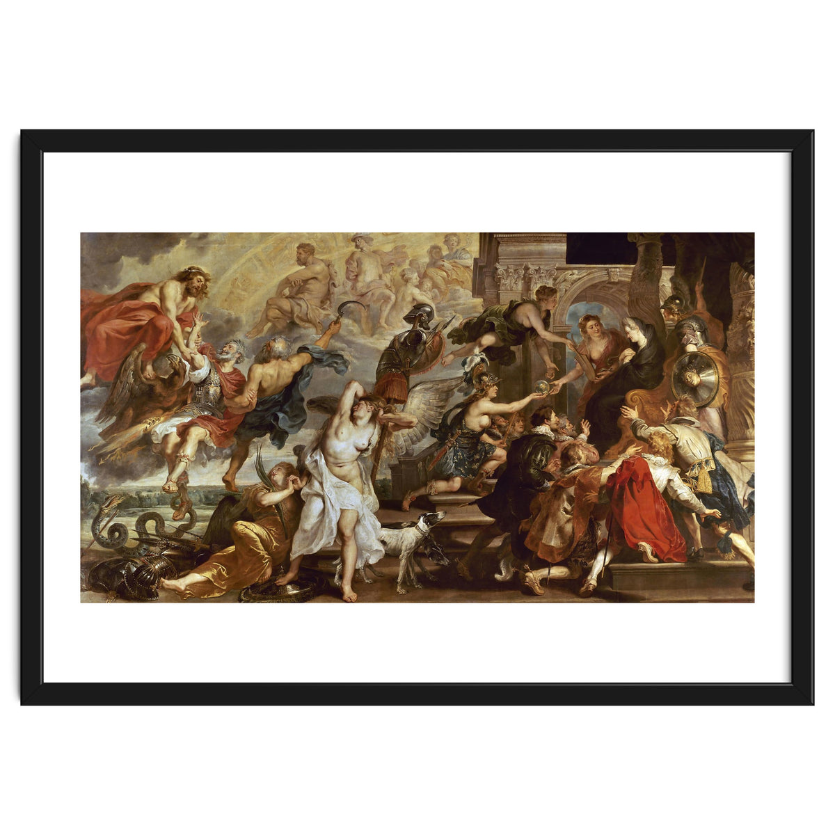 Apotheosis of Henry IV of France (and Henry III of NAvarra from 1562 to 1610) and Regency of Mari...