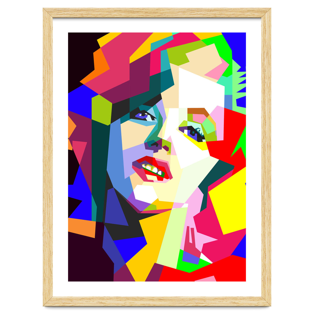 Hollywood Actress Monroe Pop Art WPAP Illustration