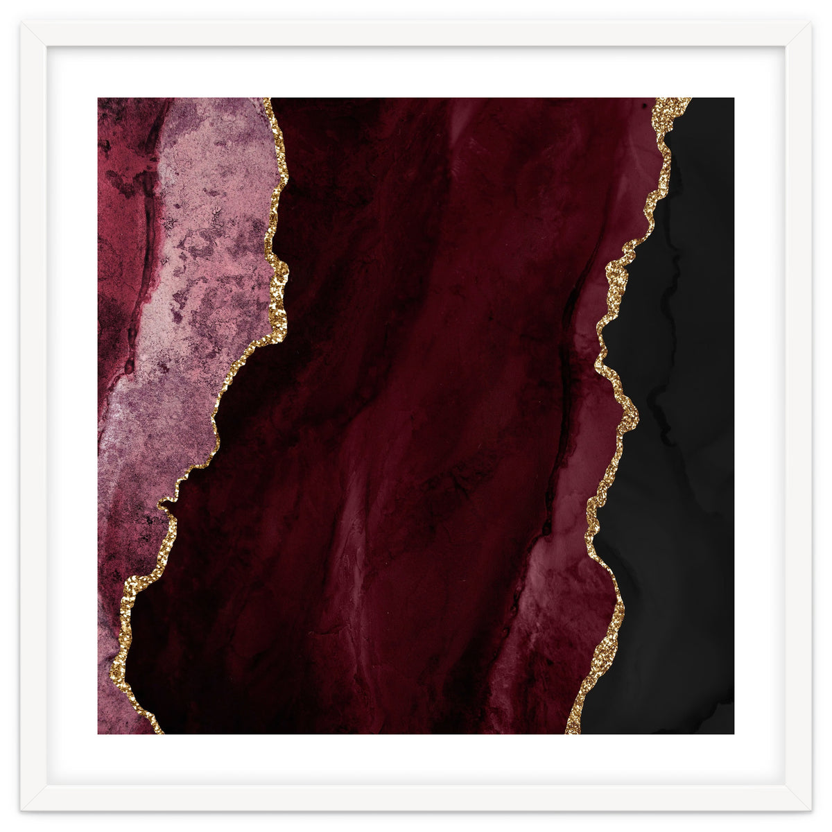 Burgundy & Gold Agate Texture 01