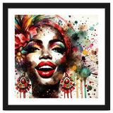 Brazilian Carnival Watercolor Portrait thumbnail