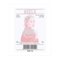 Receipt Art Adele Red (Print Only)