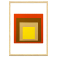 Josef Albers - Red, Brown, Golden