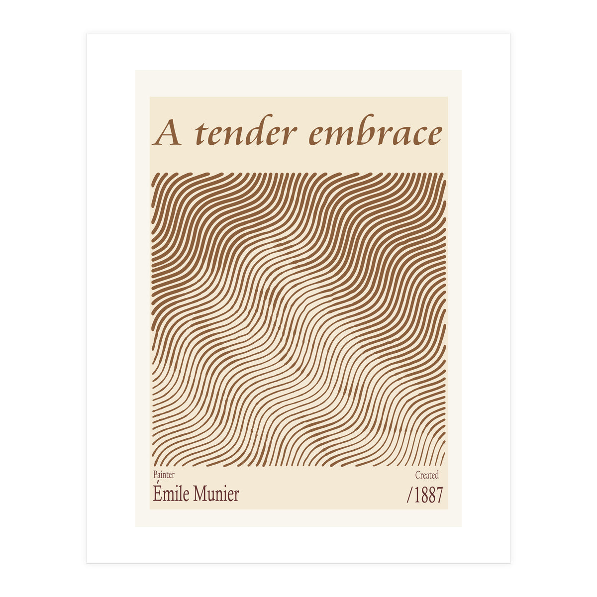 A Tender Embrace – Émile Munier (1887) (Print Only)