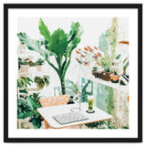 Junglow, Urban Jungle Botanical Home decor, Tropical Plants Interior Design Plant Lady Painting thumbnail