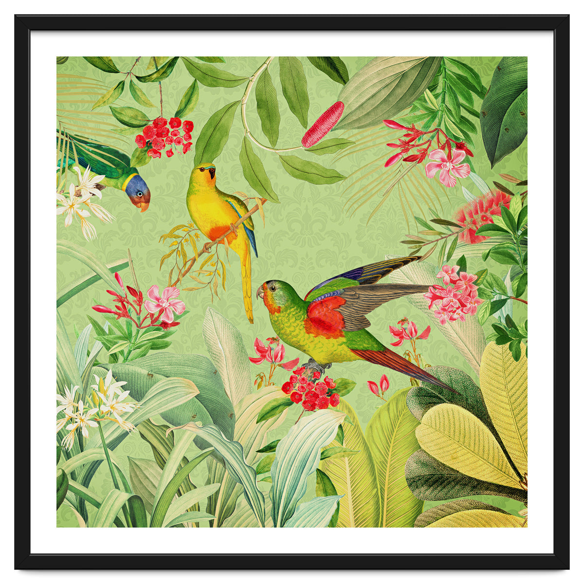 Summer Day Vintage Tropical Jungle