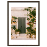 Botanical green door
