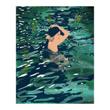 The Birth Of A Lake, Wild Nature Landscape Painting, Bohemian Woman Free Spirit (Print Only) thumbnail