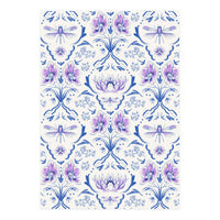 Bohemian Garden Blue Pattern (Print Only)