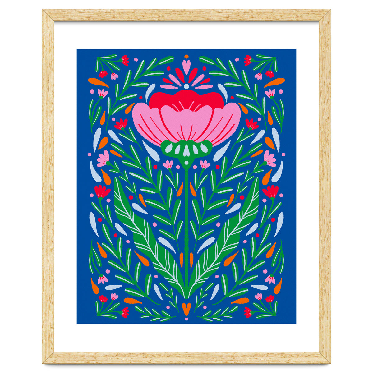 Bold Symmetrical Floral