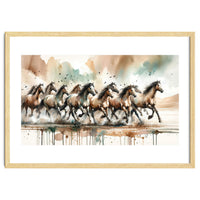 Running Horses Panorama