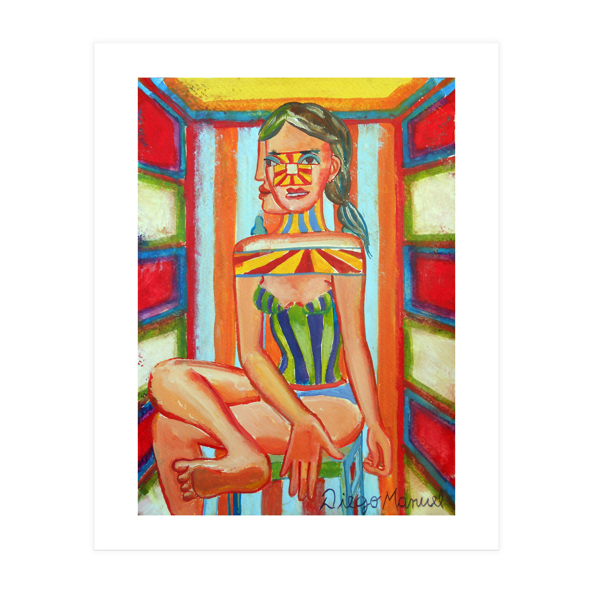 Mujer En La Silla 10 (Print Only)