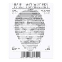 Receipt Art Paul Mc Cartney (Print Only)