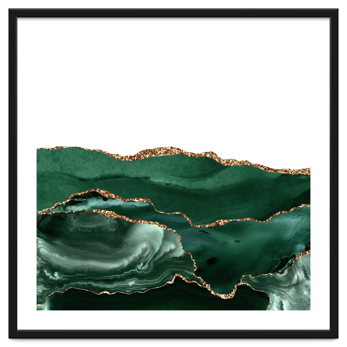 Emerald & Gold Agate Texture 05