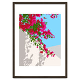 Bougainvillea Blossom, Greece Tropical Summer Travel, Santorini Architecture White Buildings Floral Nature Garden thumbnail