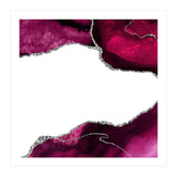 Burgundy & Silver Agate Texture 15 (Print Only) thumbnail