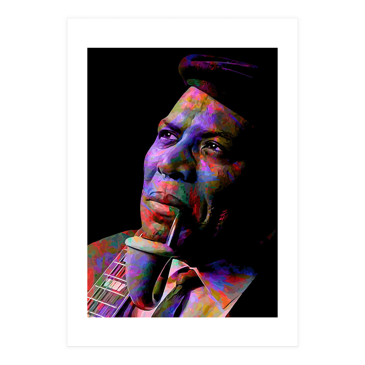 Howlin Wolf American Blues Musician Legend Colorful (Print Only)