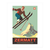 Ski Jump on Zermatt, Switzerland (Print Only) thumbnail