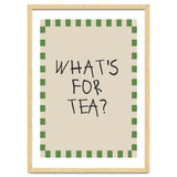 What’s For Tea, Cute Kitchen Quote Print, Playful Wall Art for Dining Spaces thumbnail