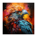 Vibrant Eagle Portrait Abstract Colorful Splatter Art (Print Only) thumbnail