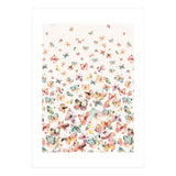 Watercolor Spring Butterflies Apricot (Print Only) thumbnail