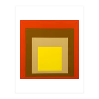 Josef Albers - Red, Brown, Golden (Print Only)
