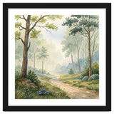 Atmospheric Forest Watercolor Painting thumbnail