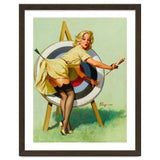 Pinup Sexy Girl On A Target thumbnail
