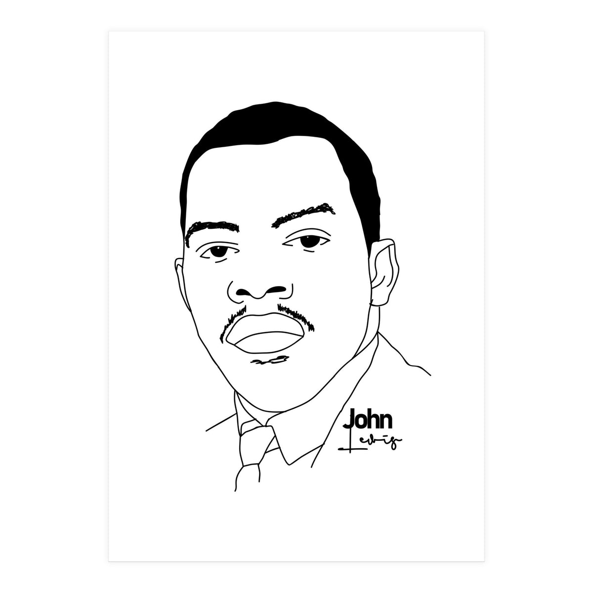 John Lewis Civil Rights Activist (Print Only)