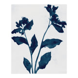 Indigo Blue Flower Silhouette 2 (Print Only) thumbnail