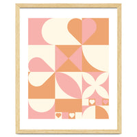 Hearts Geometric Abstract