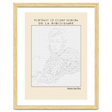 Portrait of Count Honoré de La Riboisière – Antoine-Jean Gros (ascii art) thumbnail