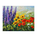 Radiant Summer Wildflower Meadow Oil Painting (Print Only) thumbnail