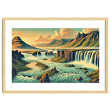 Vintage Iceland, Landscape Poster thumbnail