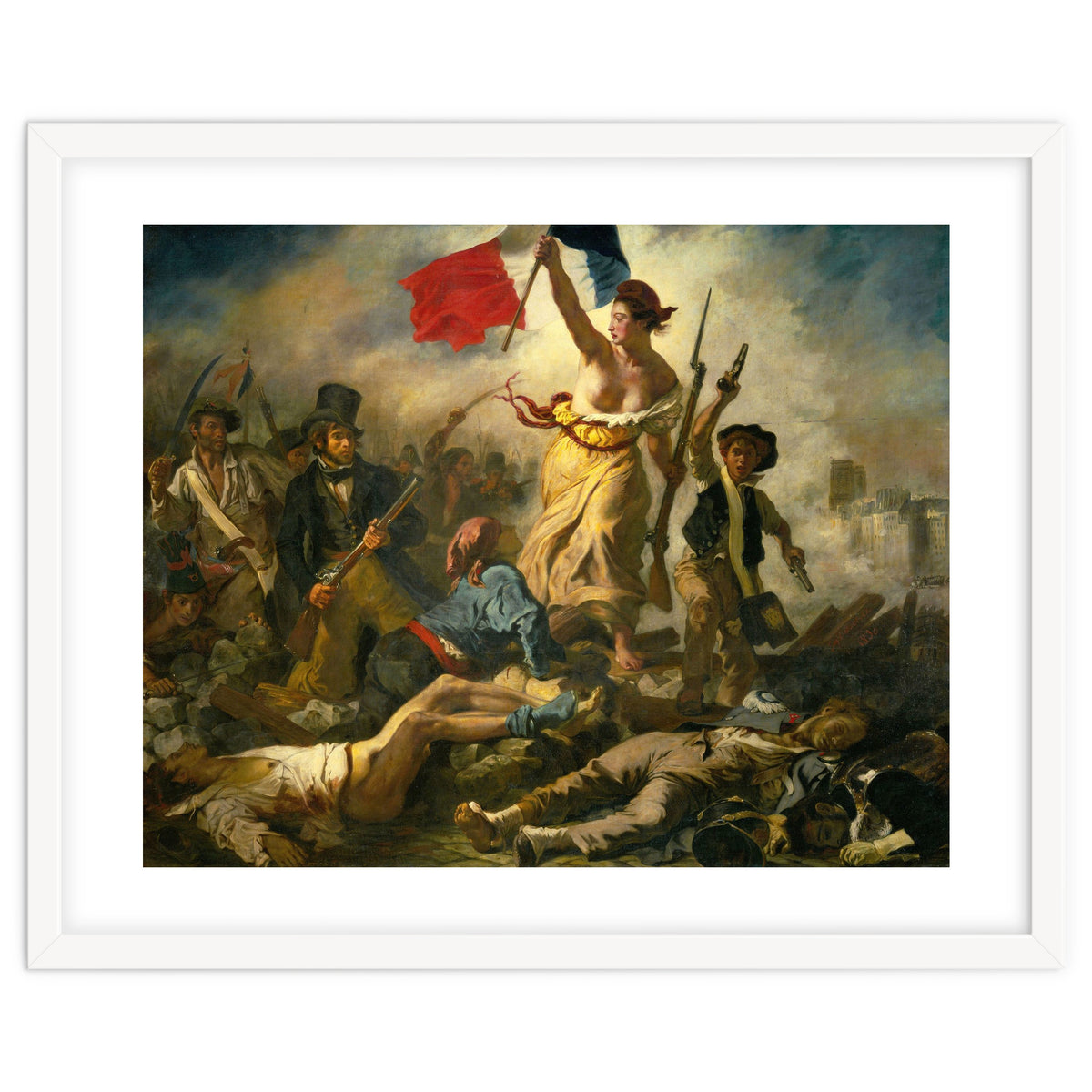 Eugène Delacroix / 'Liberty Leading the People', 1830, Oil on canvas, 260 x 325 cm. Eugne Delacroix.