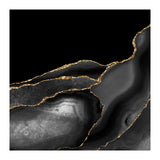 Black & Gold Agate Texture 04  (Print Only) thumbnail