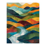 Abstract Rolling Hills Landscape (Print Only) thumbnail