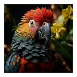 Vibrant Macaw Parrot With Red And Yellow (Print Only) thumbnail