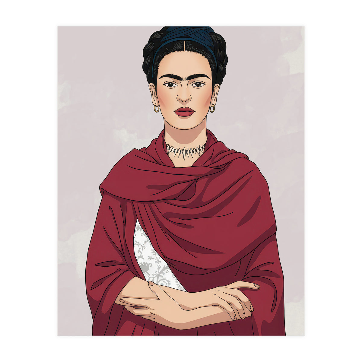 Vibrant Frida Kahlo (Print Only)