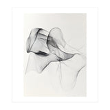 Abstract Black And White Flowing Lines Art (Print Only) thumbnail