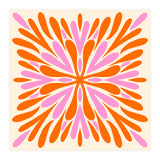 Symmetry Petals - pink and orange (Print Only) thumbnail