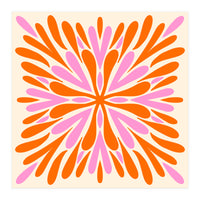 Symmetry Petals - pink and orange (Print Only)