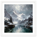 Majestic Snow-Capped Alpine Peaks Reflecting thumbnail