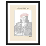 Young Man with an Apple (1505) – Raphael (ascii art) thumbnail