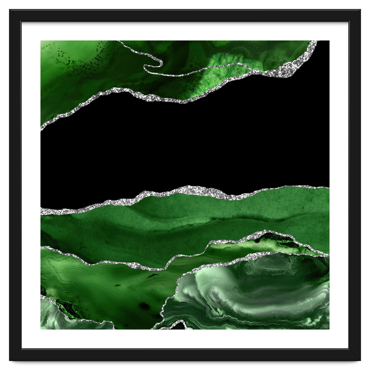Green & Silver Agate Texture 02