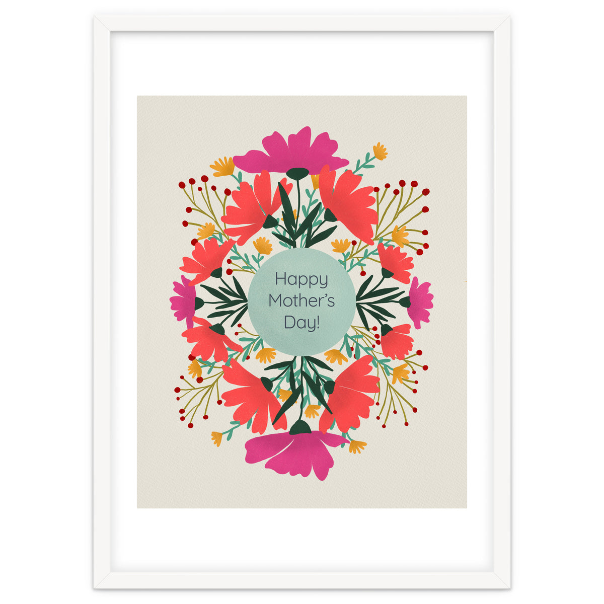 Happy mother's day floral design