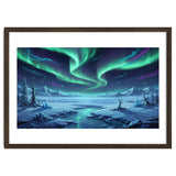 Arctic Glow: Northern Lights Winter Landscape thumbnail