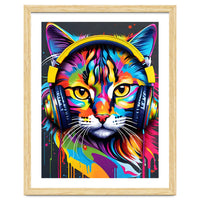 Cat In Headphones