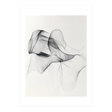 Abstract Black And White Flowing Lines Art (Print Only) thumbnail